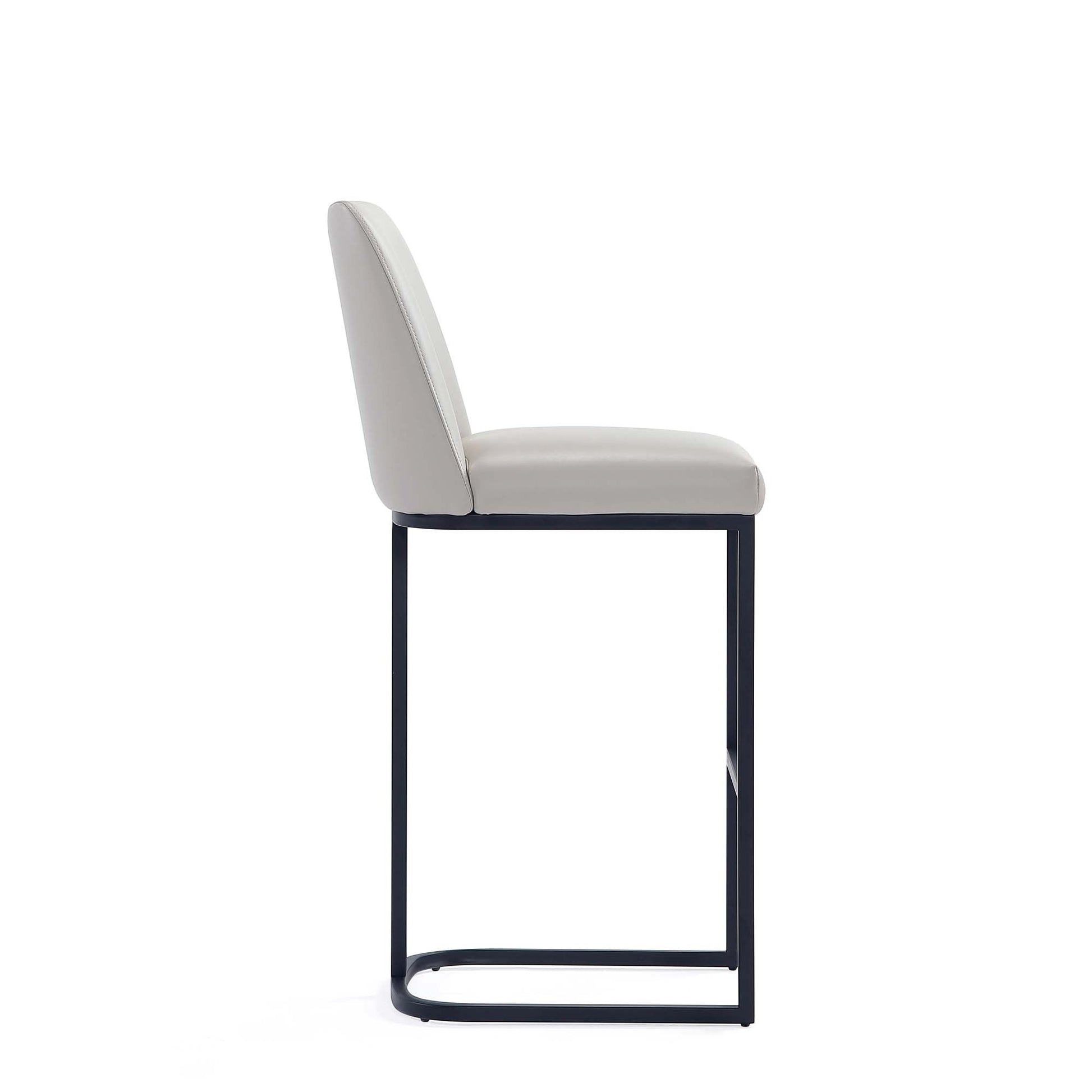 Serena Barstool in Light Grey (set of 3) - Ornate Home