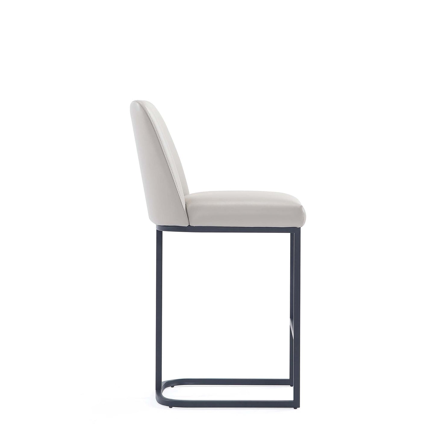 Serena Counter Stool in Light Grey (set of 2) - Ornate Home