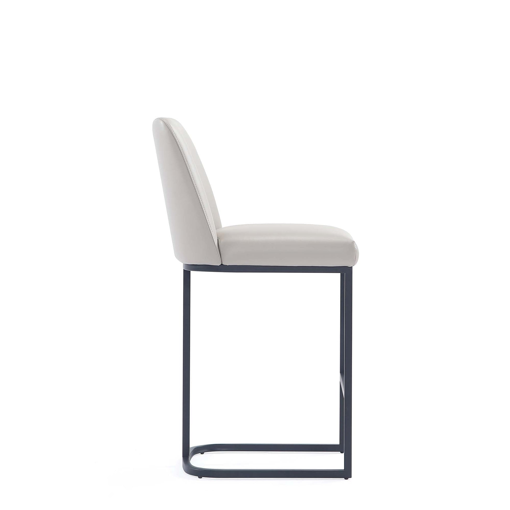 Serena Counter Stool in Light Grey (set of 3) - Ornate Home