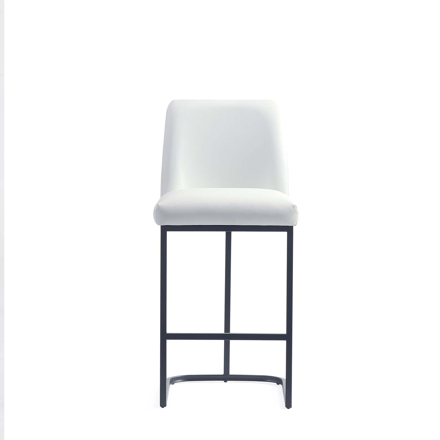 Serena Counter Stool in White (set of 2) - Ornate Home