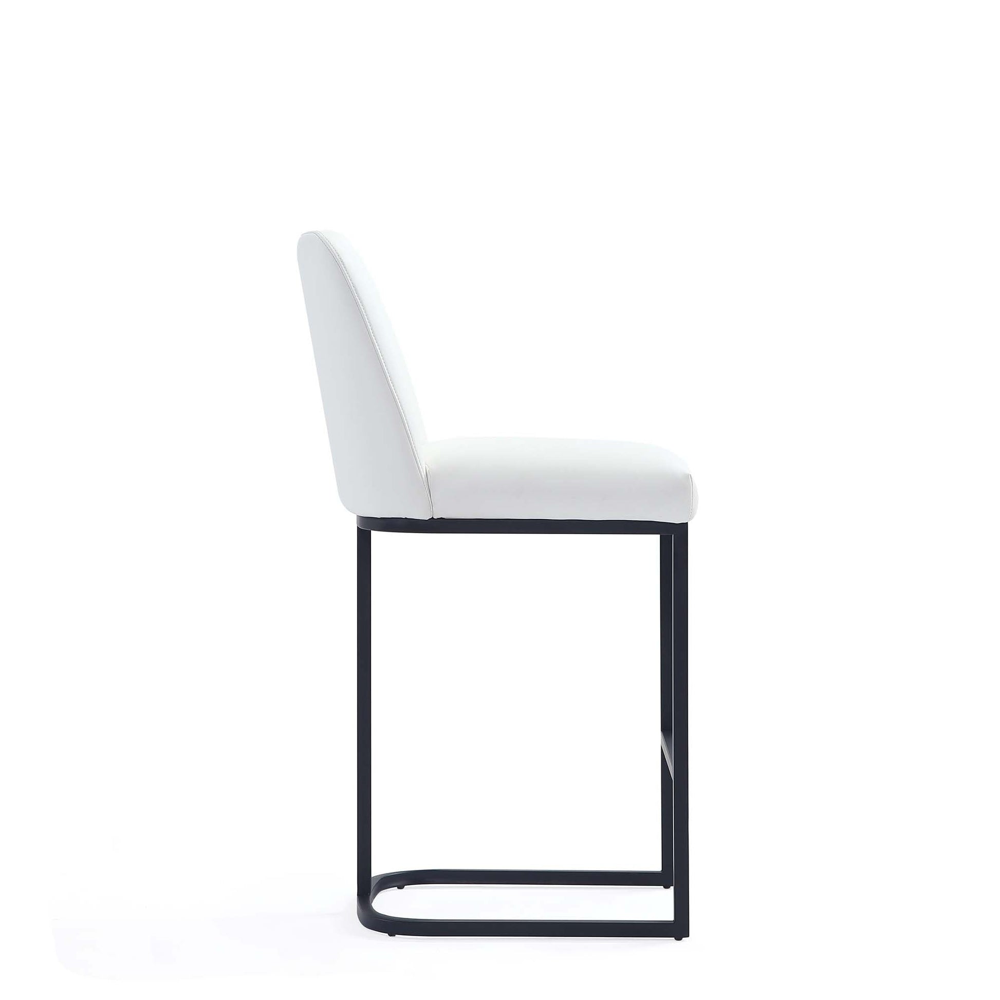 Serena Counter Stool in White (set of 2) - Ornate Home
