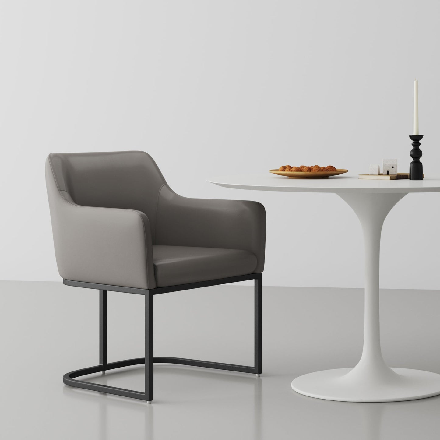 Serena Dining Armchair in Grey - Ornate Home
