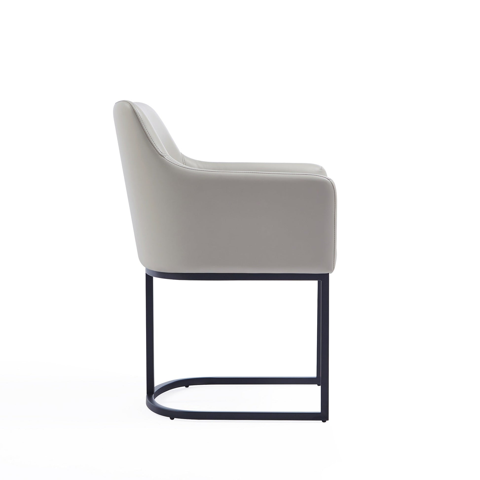 Serena Dining Armchair in Light Grey (set of 2) - Ornate Home