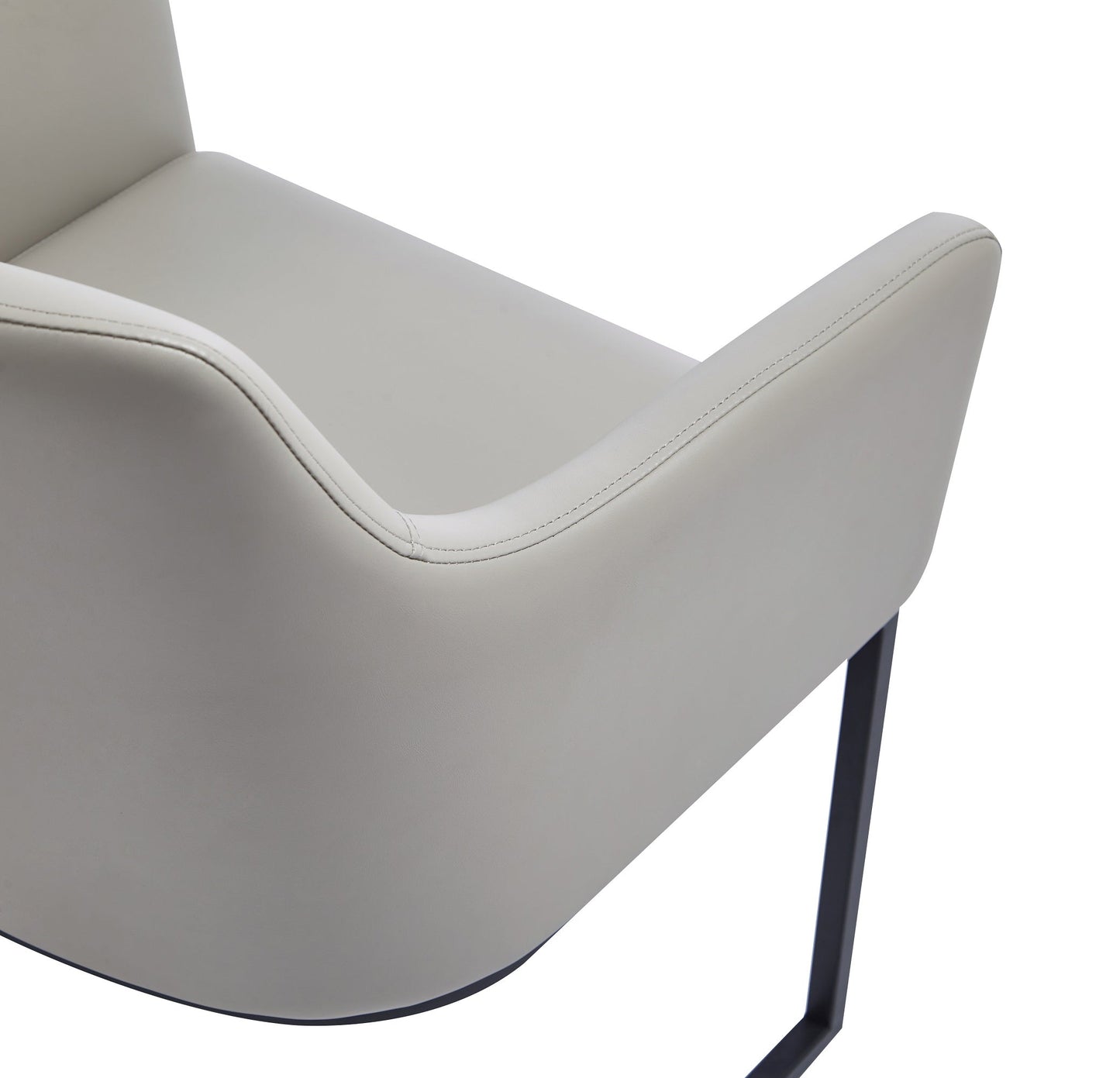 Serena Dining Armchair in Light Grey (set of 2) - Ornate Home