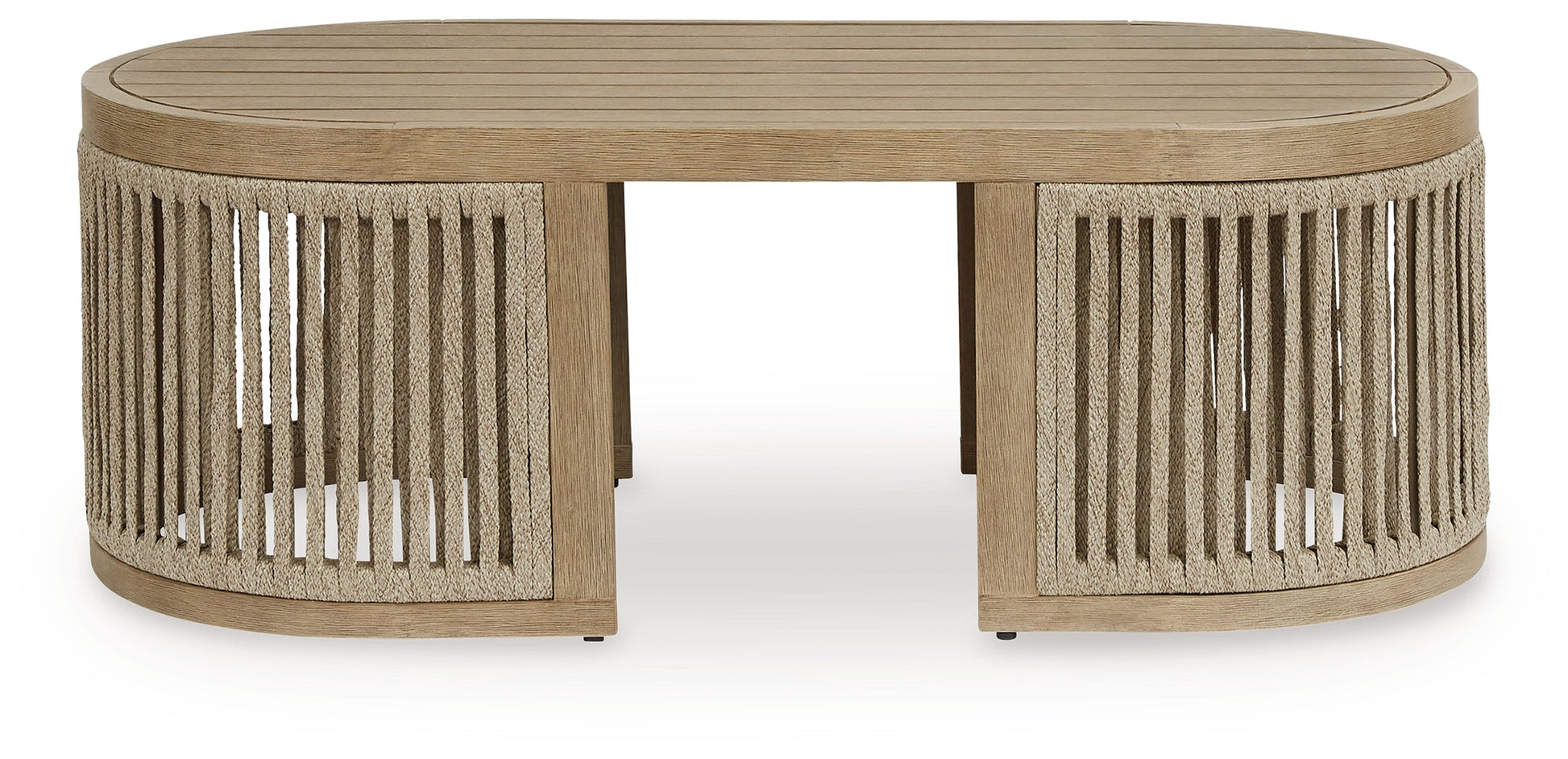 Serena Shores Beige Rectangular Cocktail Table- Viva Furn