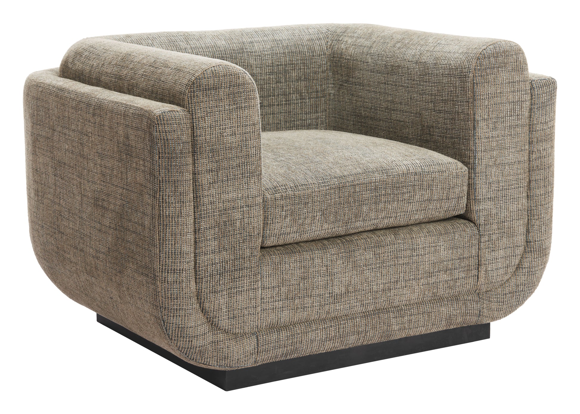 Sereneu Green Tweed Accent Chair - Ornate Home