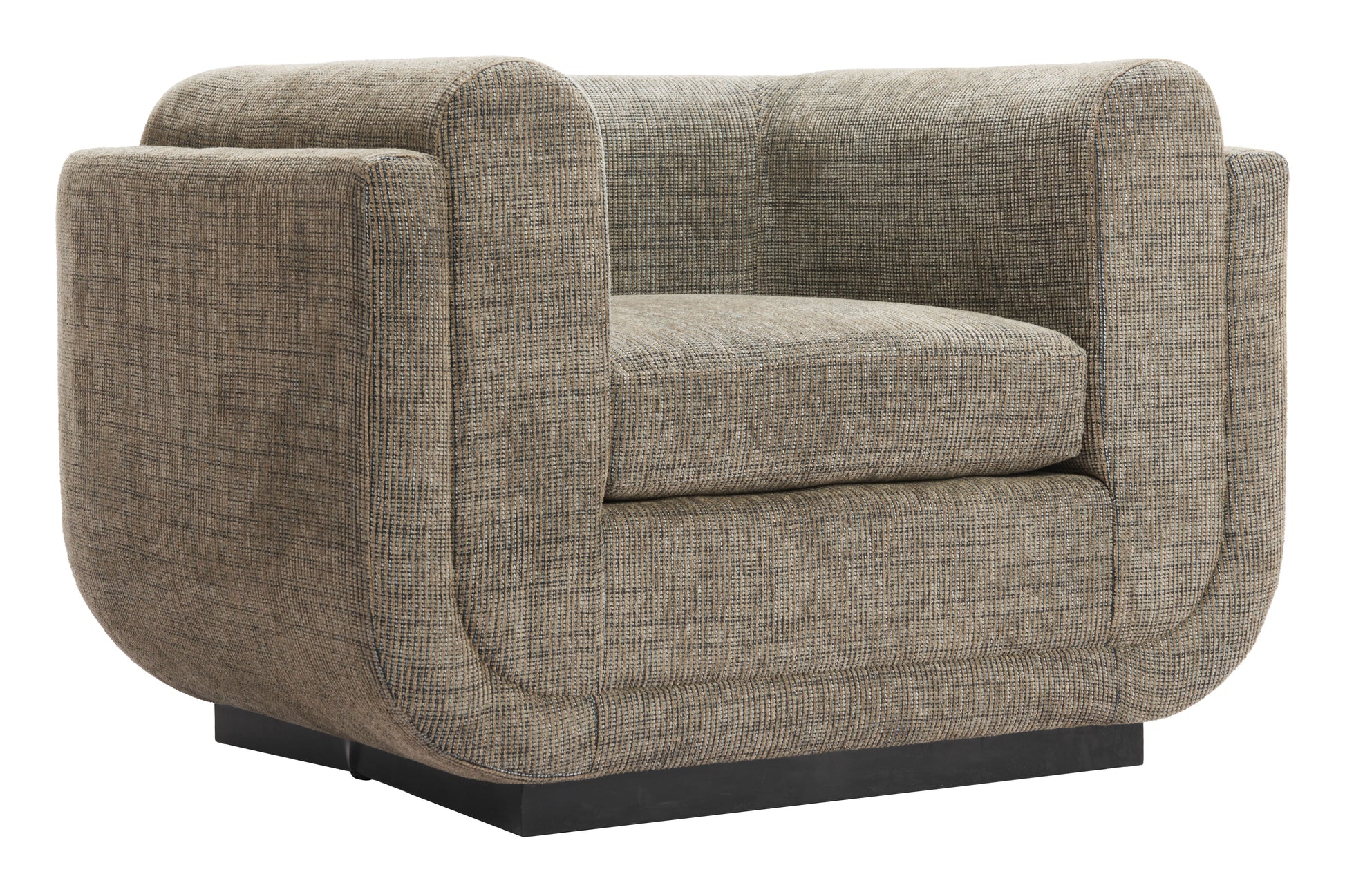 Sereneu Green Tweed Accent Chair - Ornate Home