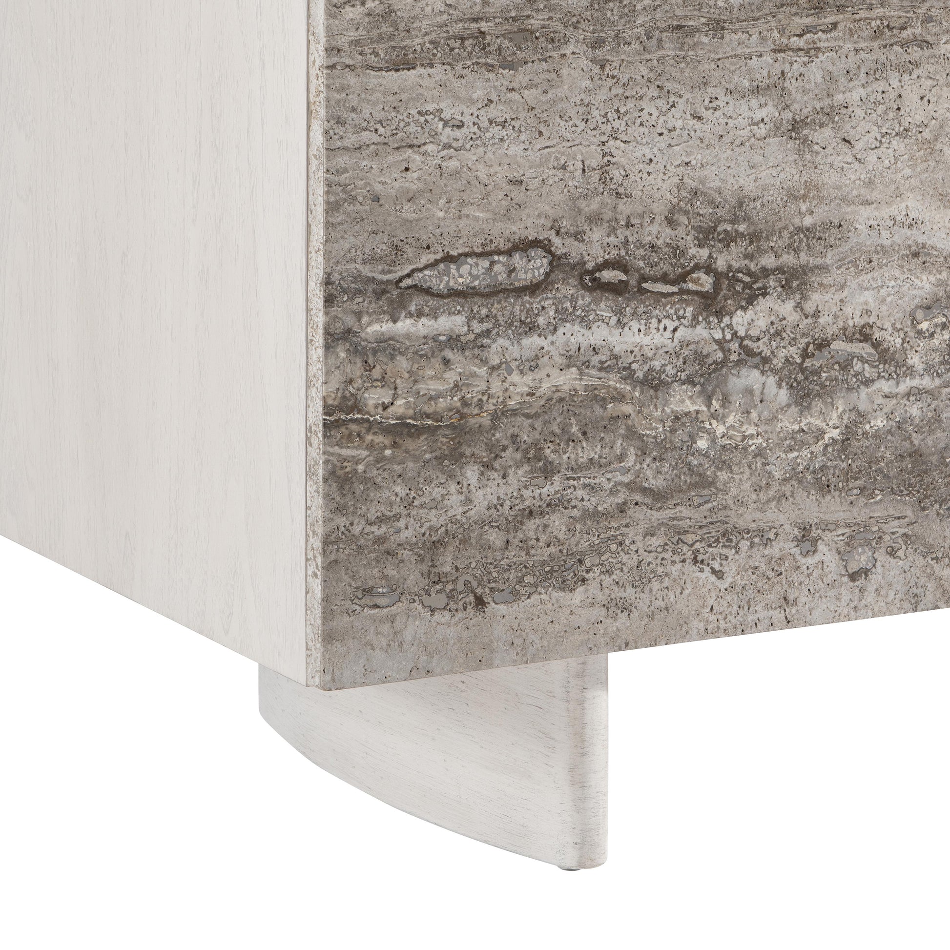 Sereno Lutra Faux Stone/Lutra Entertainment Credenza - Ornate Home