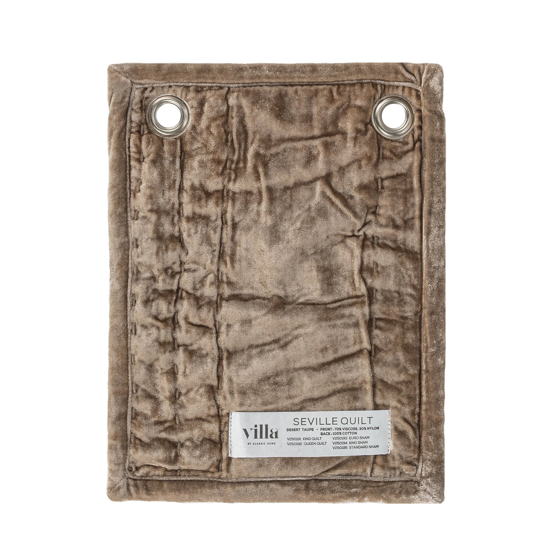 Seville Desert Taupe Quilt Collection - Ornate Home