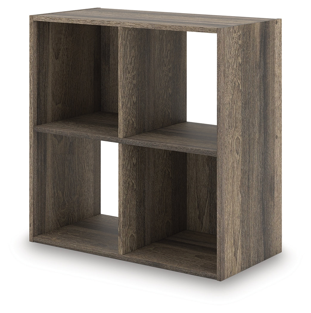 Shallifer Brown Four Cube Organizer- Viva Furn