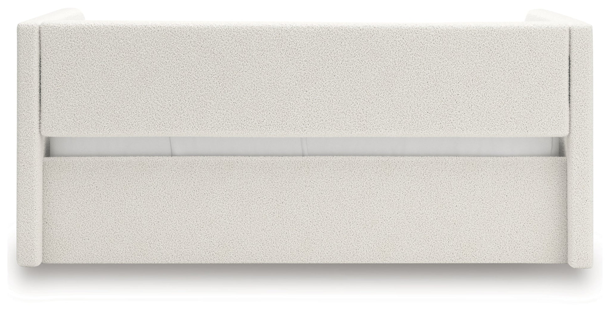Shapella Tan/White Full Upholstered Day Bed- Viva Furn