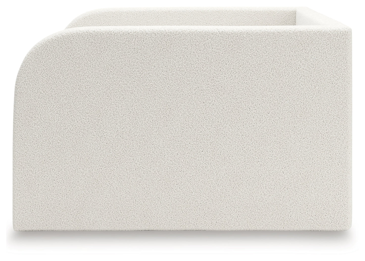 Shapella Tan/White Full Upholstered Day Bed- Viva Furn