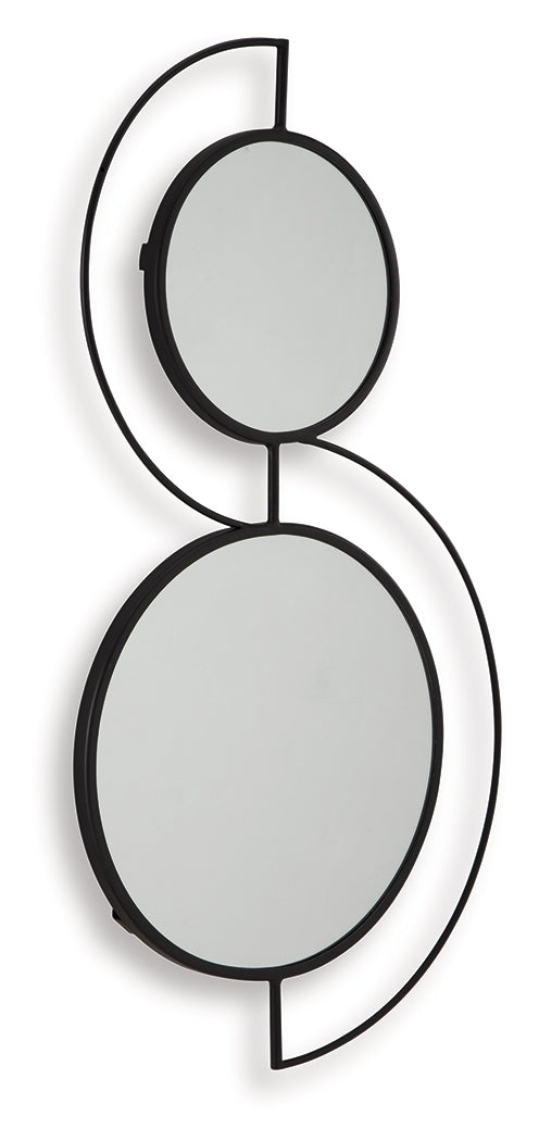 Shayham Black Accent Mirror- Viva Furn