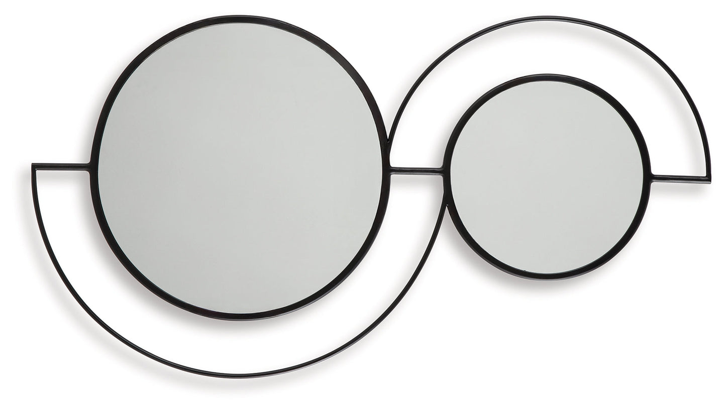 Shayham Black Accent Mirror- Viva Furn