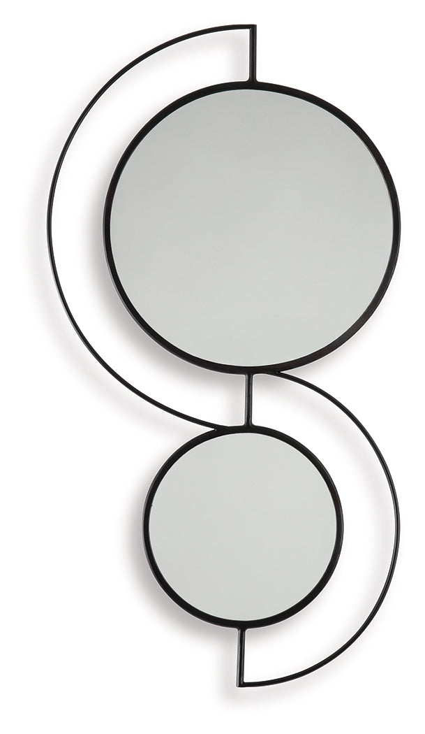 Shayham Black Accent Mirror- Viva Furn
