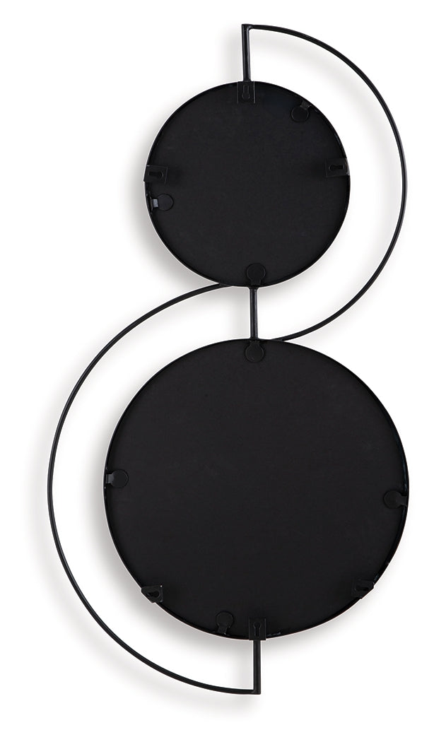 Shayham Black Accent Mirror- Viva Furn