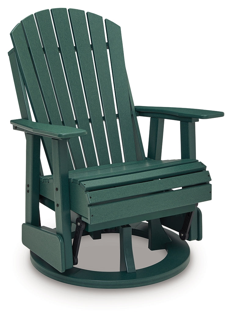 Shell Beach Green Swivel Glider Chair- Viva Furn