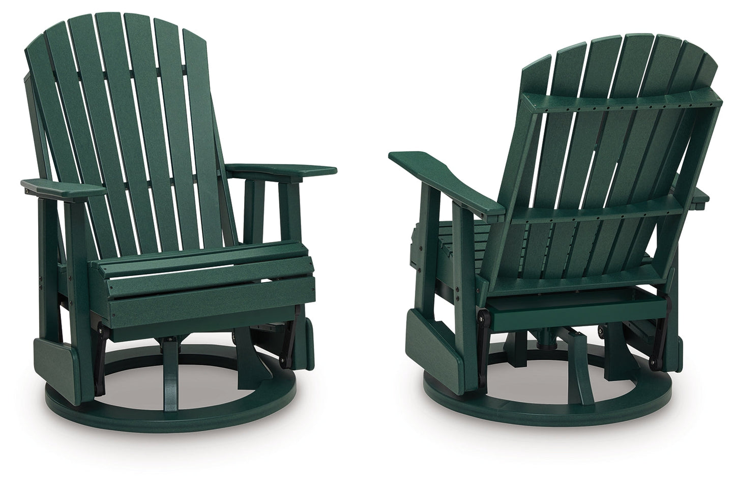 Shell Beach Green Swivel Glider Chair- Viva Furn