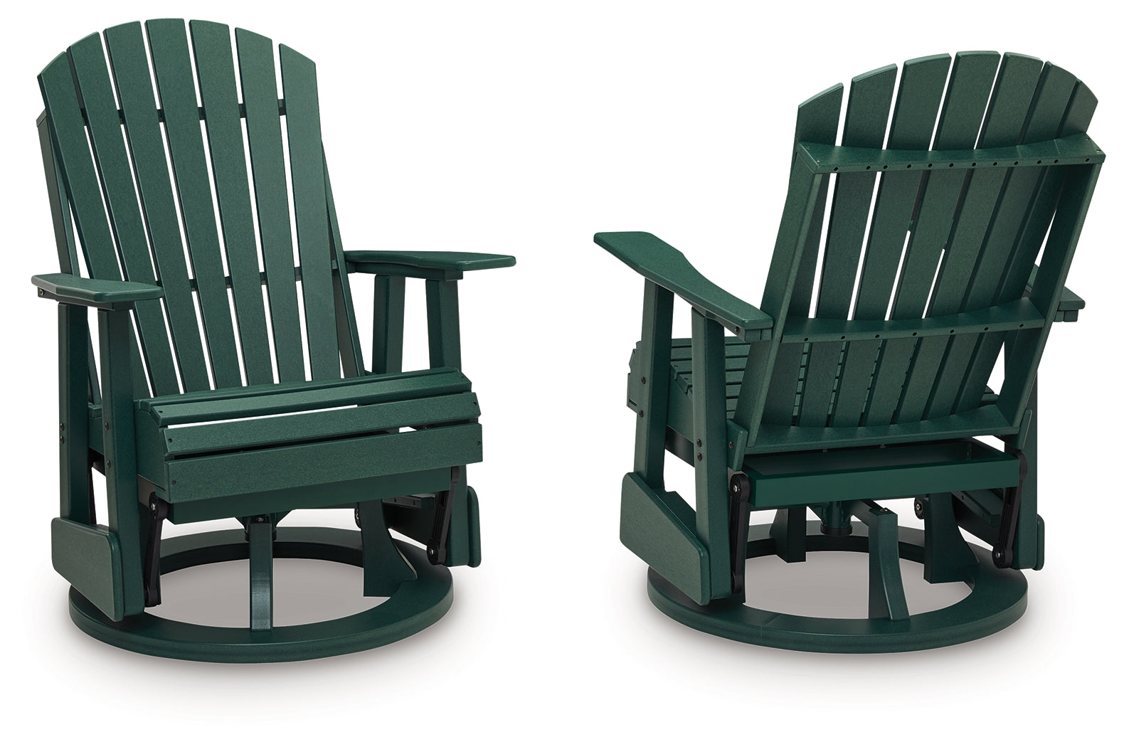 Shell Beach Green Swivel Glider Chair- Viva Furn