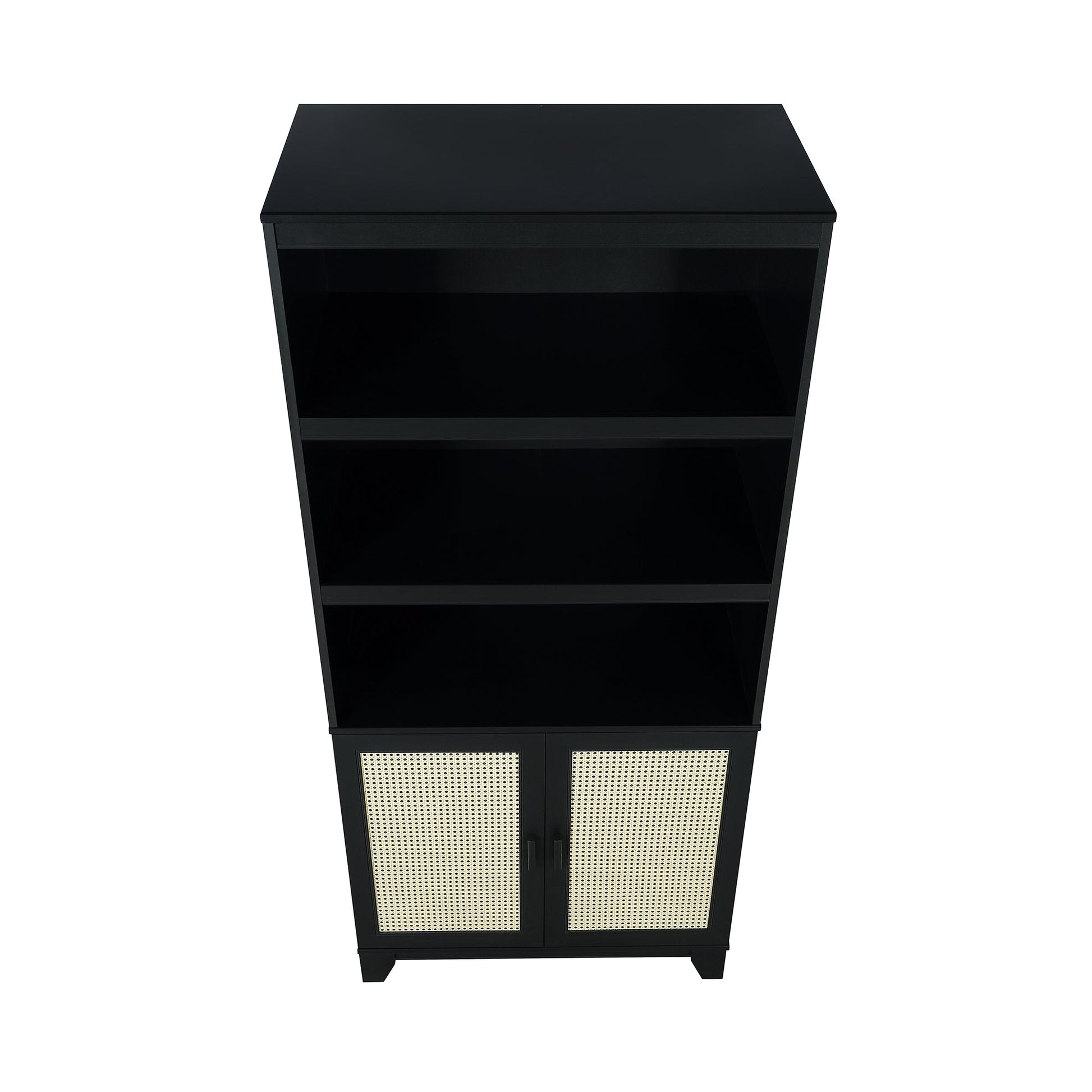 Sheridan Bookcase Cabinet in Black (set of 2) - Ornate Home