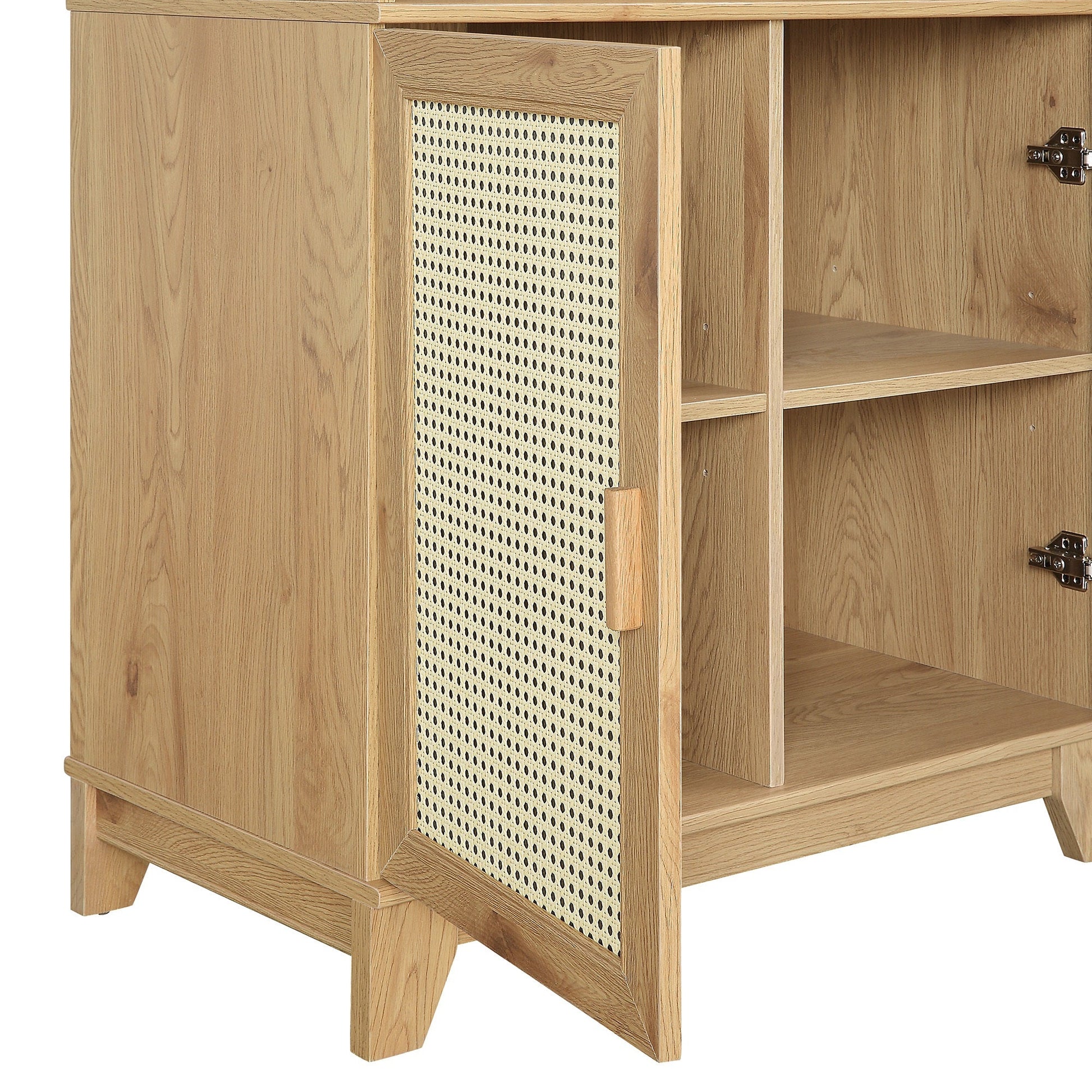 Sheridan Bookcase Cabinet in Nature - Ornate Home