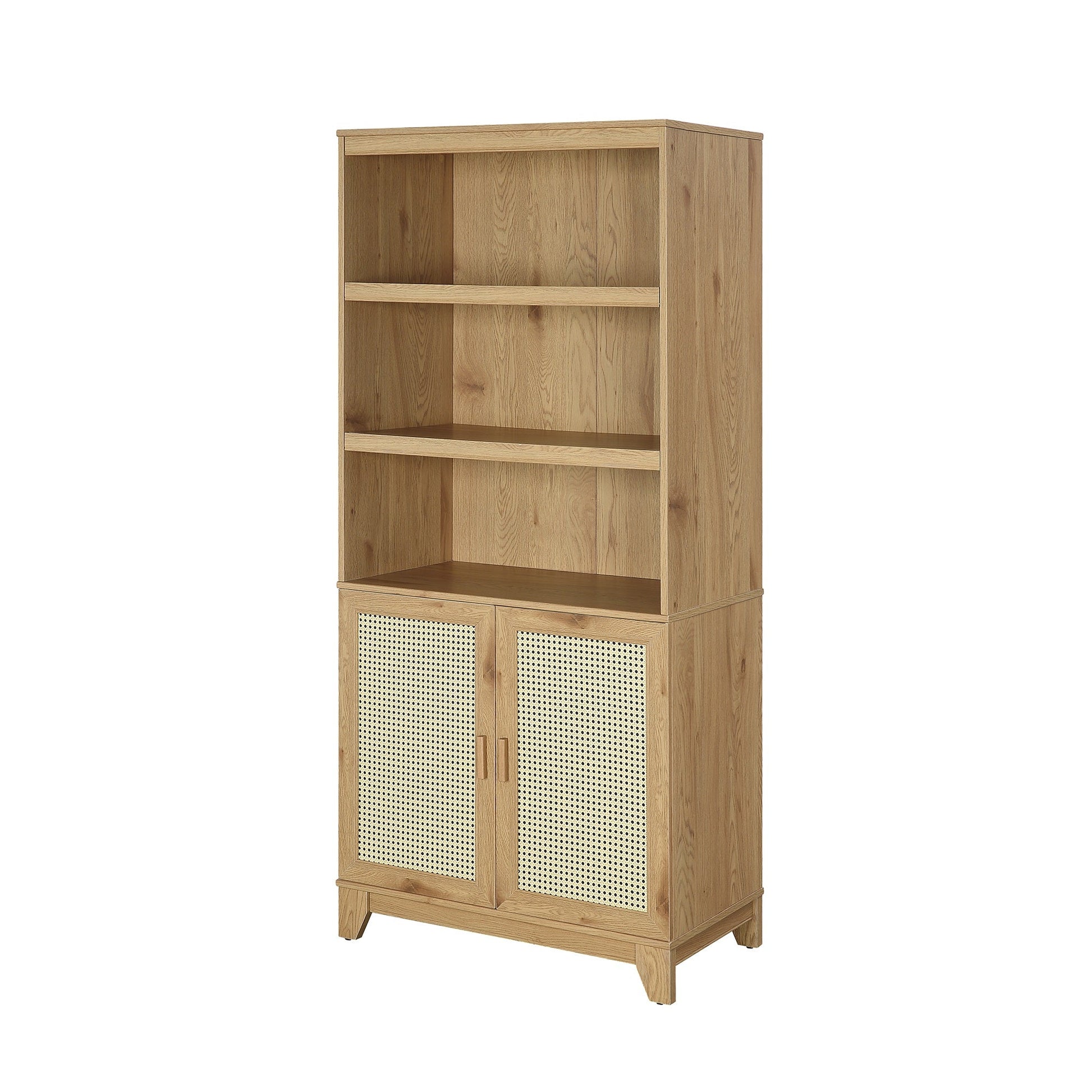 Sheridan Bookcase Cabinet in Nature - Ornate Home