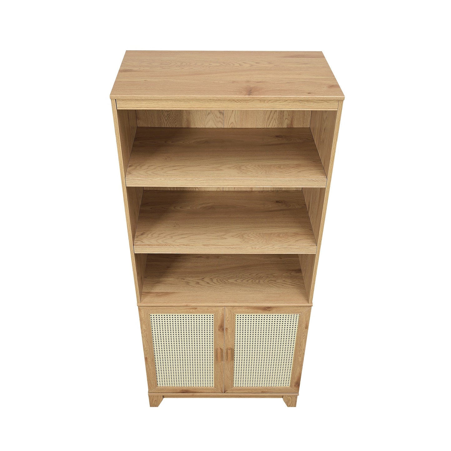 Sheridan Bookcase Cabinet in Nature (set of 2) - Ornate Home