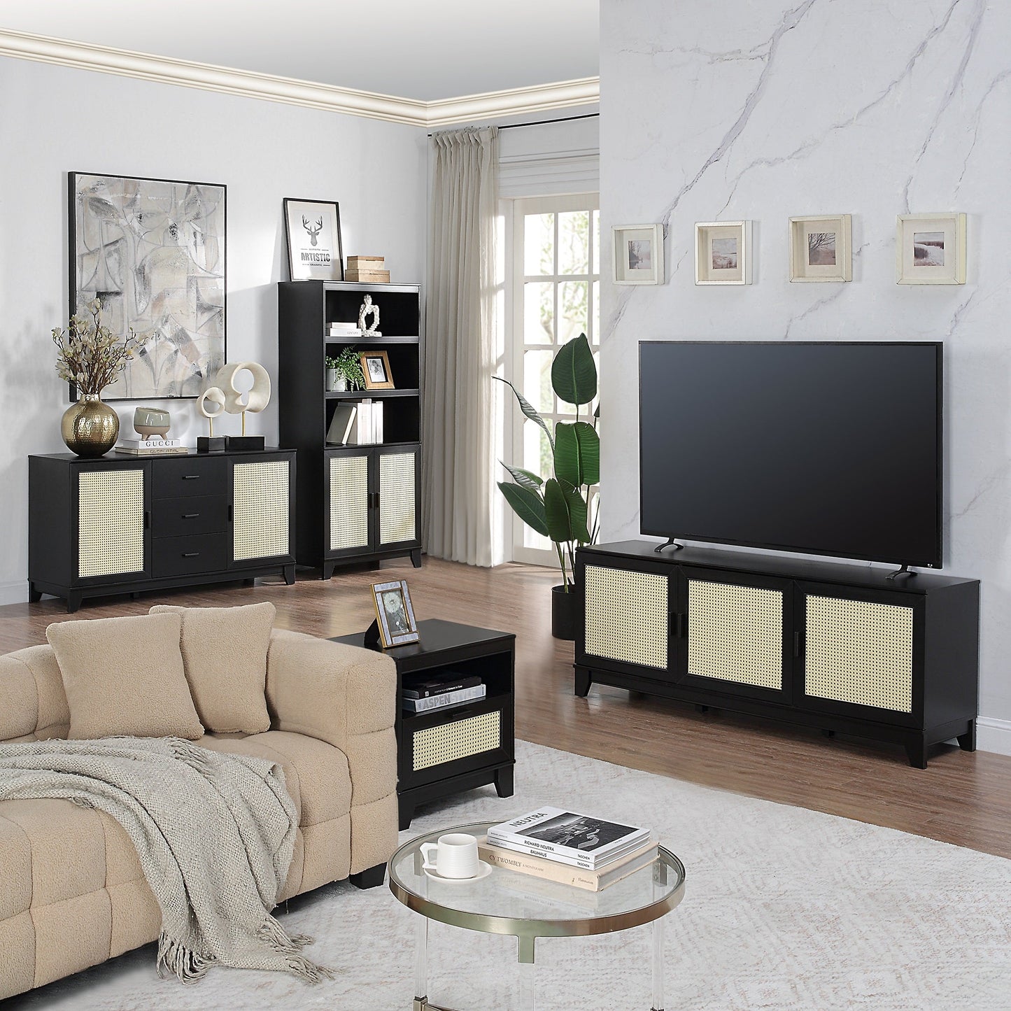 Sheridan Nightstand in Black - Ornate Home