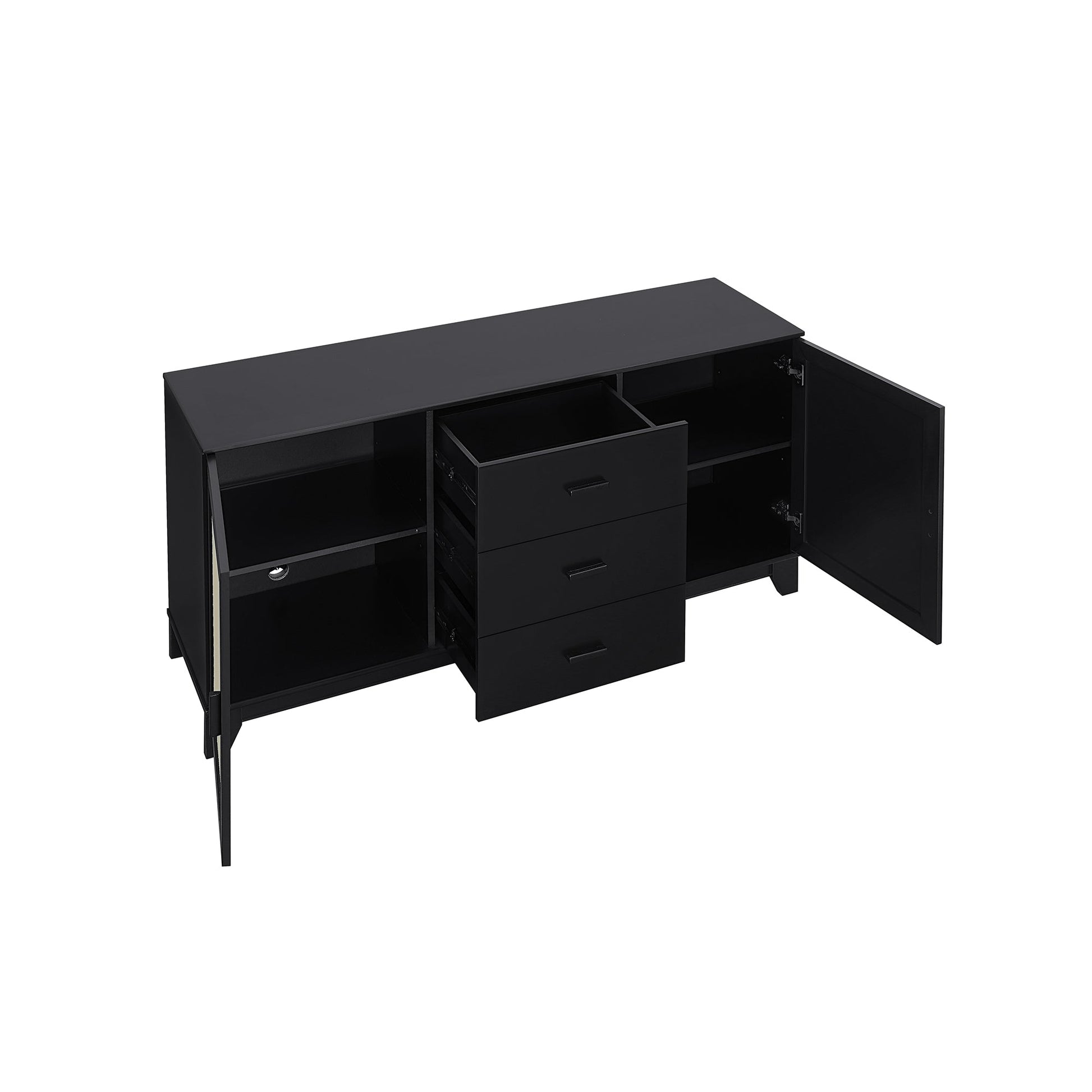 Sheridan Sideboard Cabinet in Black - Ornate Home
