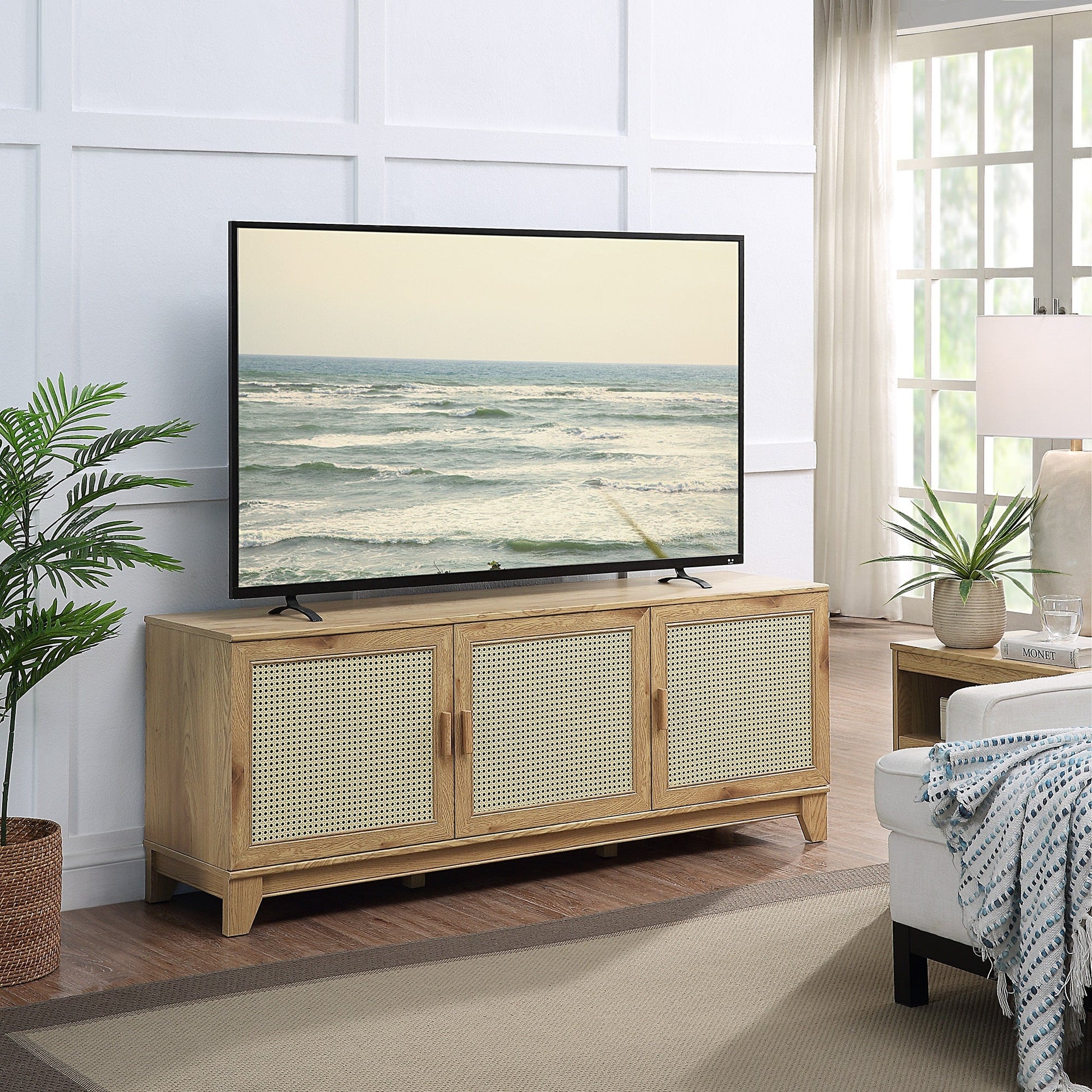 Sheridan TV Stand in Nature - Ornate Home
