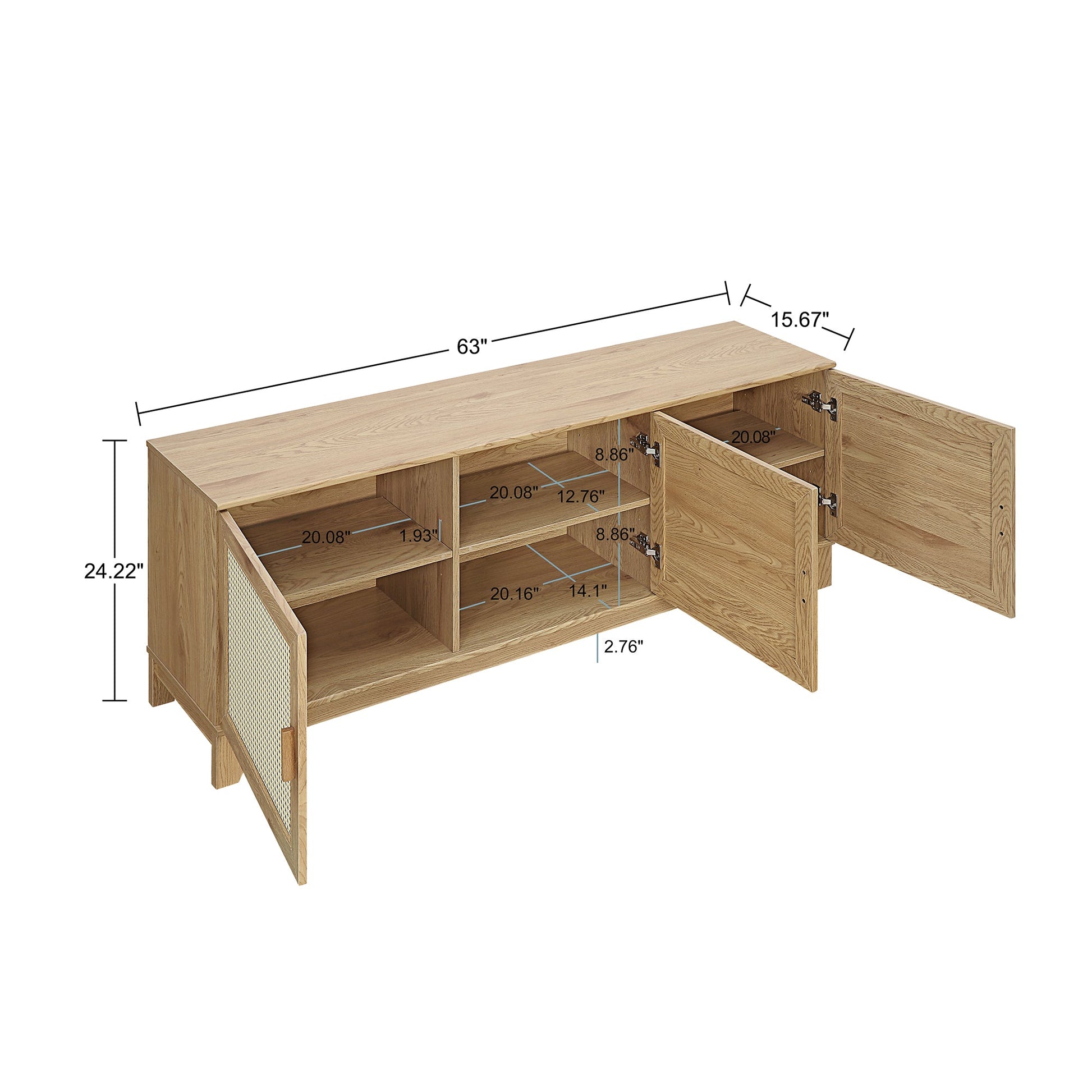 Sheridan TV Stand in Nature - Ornate Home