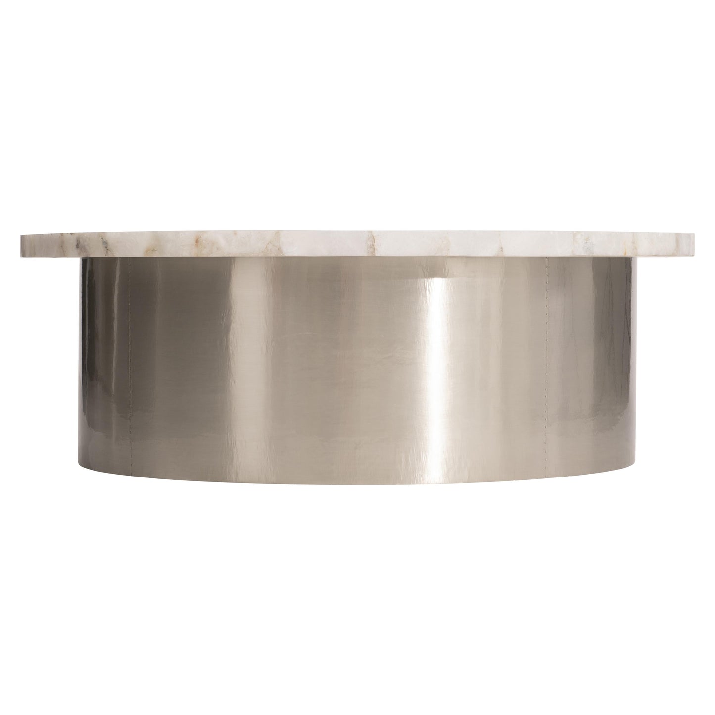 Shimla White Agate/German Silver Cocktail Table - Ornate Home