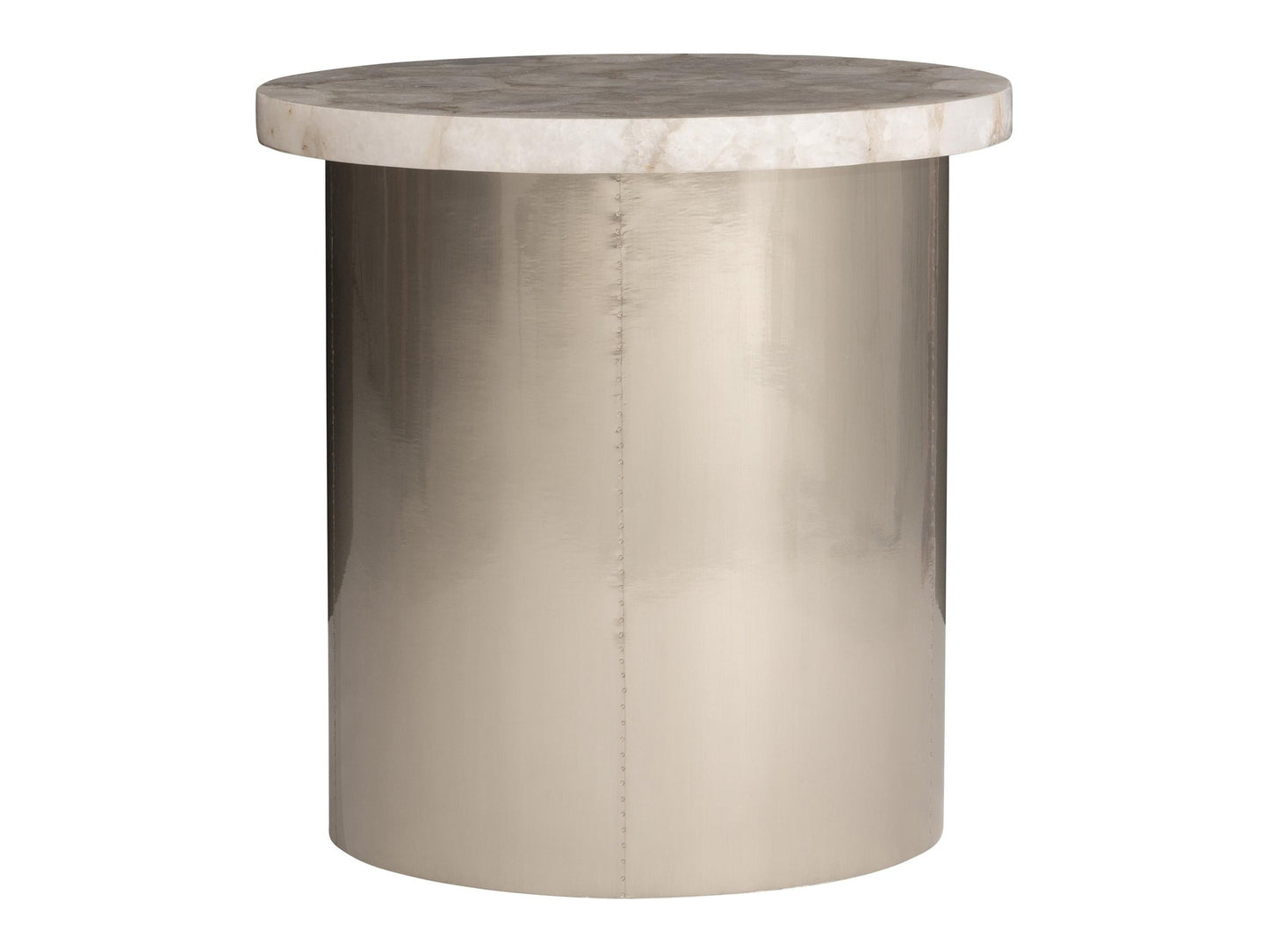 Shimla White/German Silver Side Table - Ornate Home