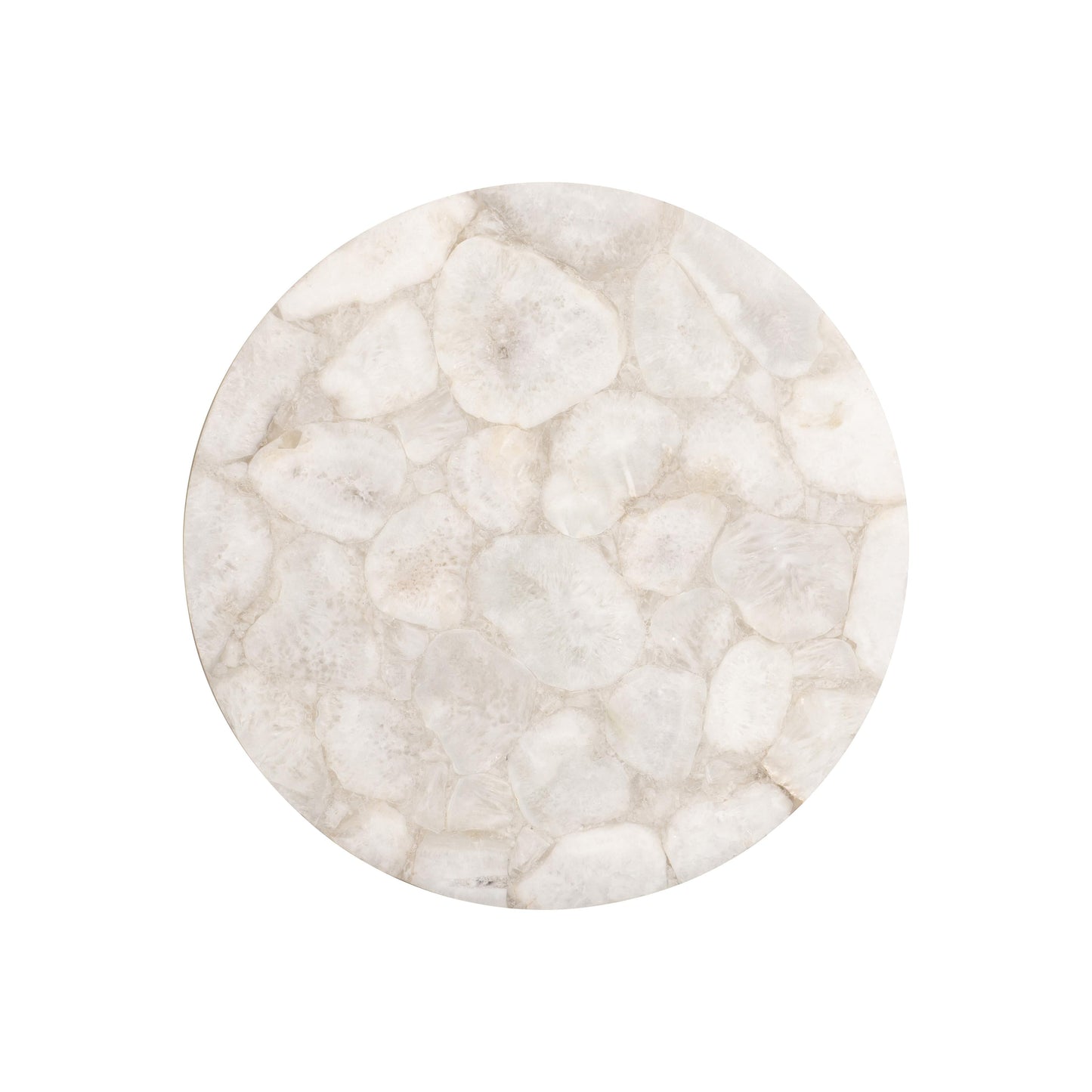 Shimla White/German Silver Side Table - Ornate Home