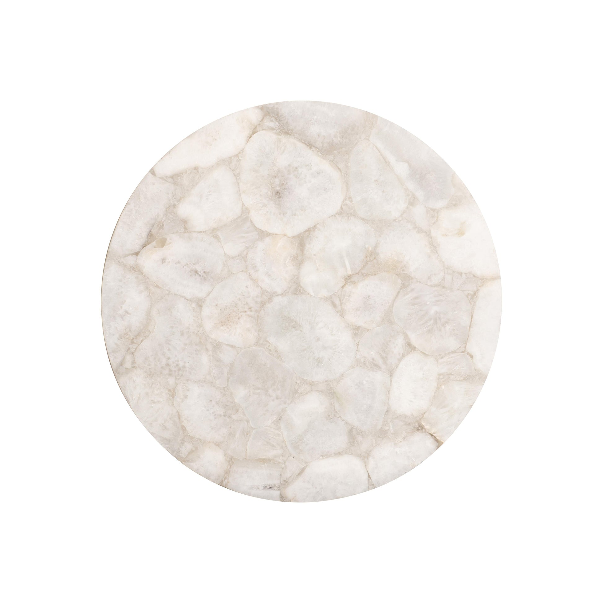 Shimla White/German Silver Side Table - Ornate Home