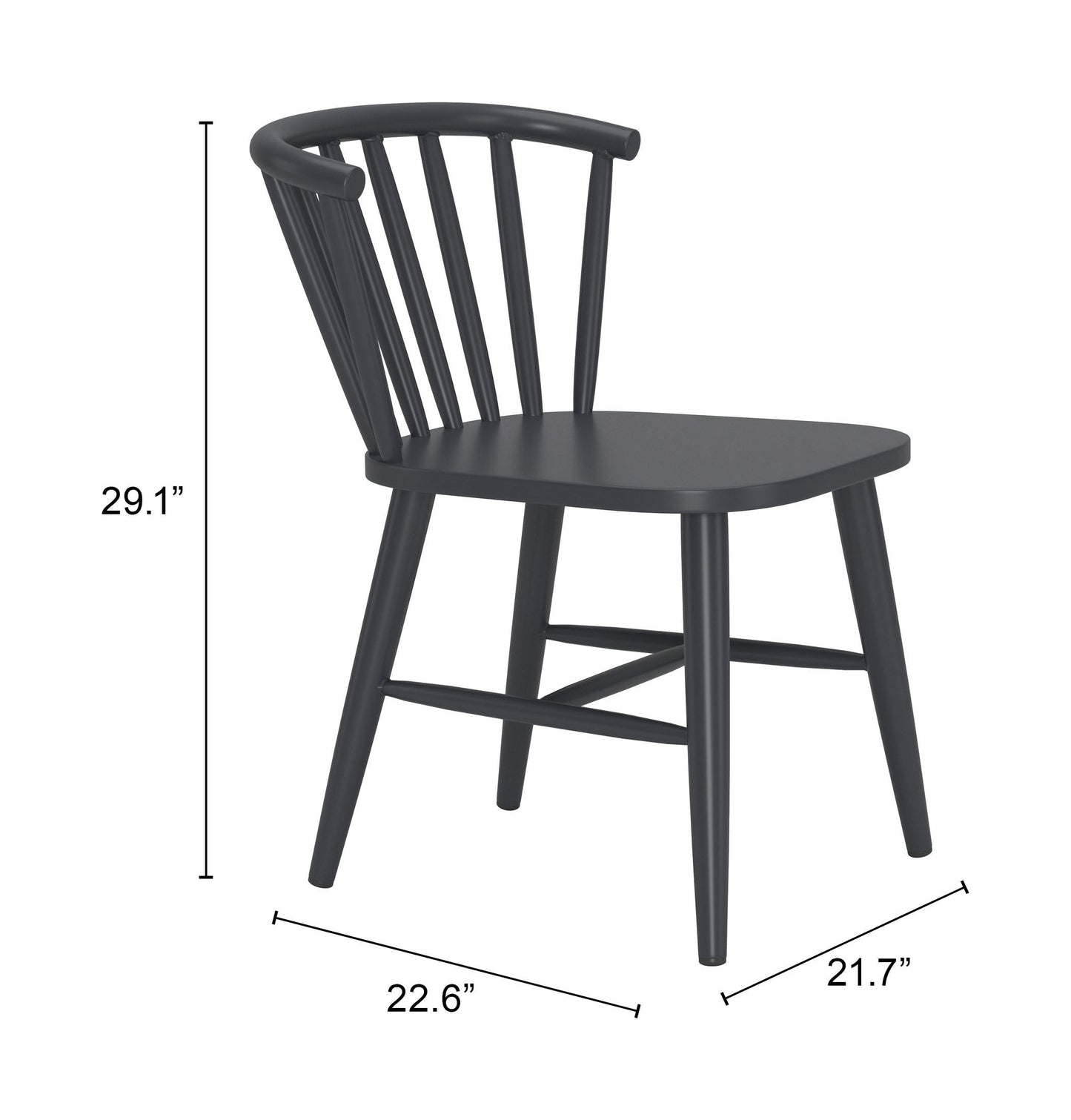 Shio Black Outdoor Dining Chair - Ornate Home