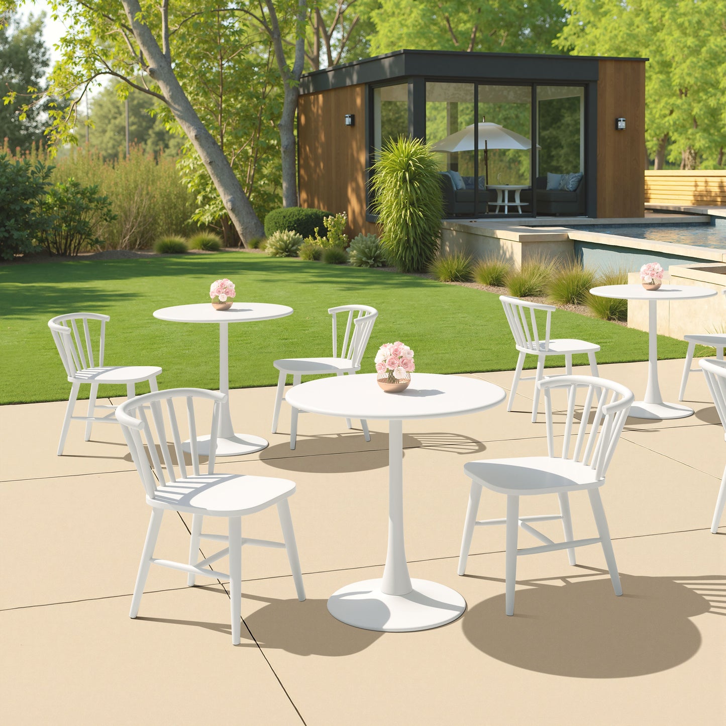 Shio White Outdoor Dining Chair - Ornate Home