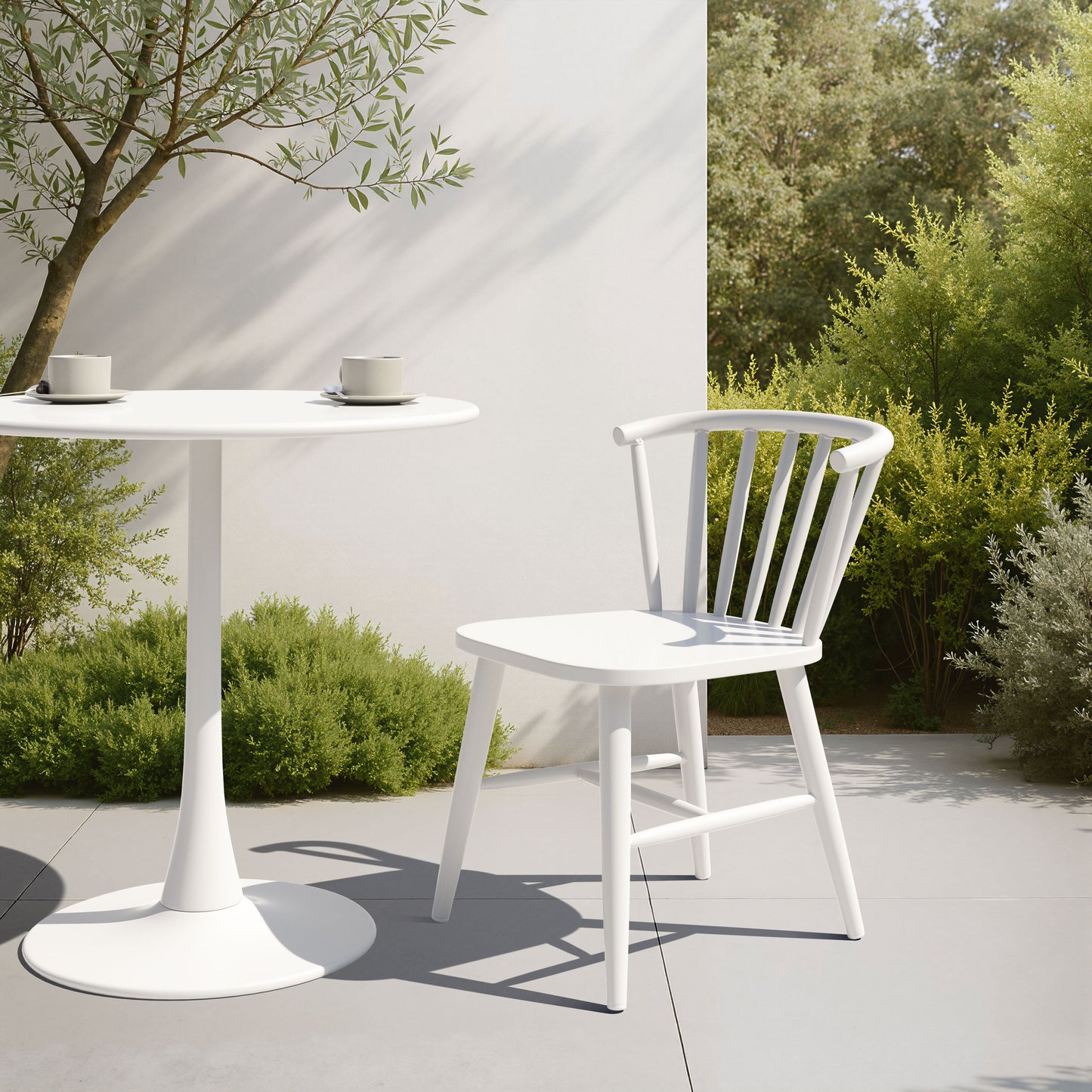 Shio White Outdoor Dining Chair - Ornate Home