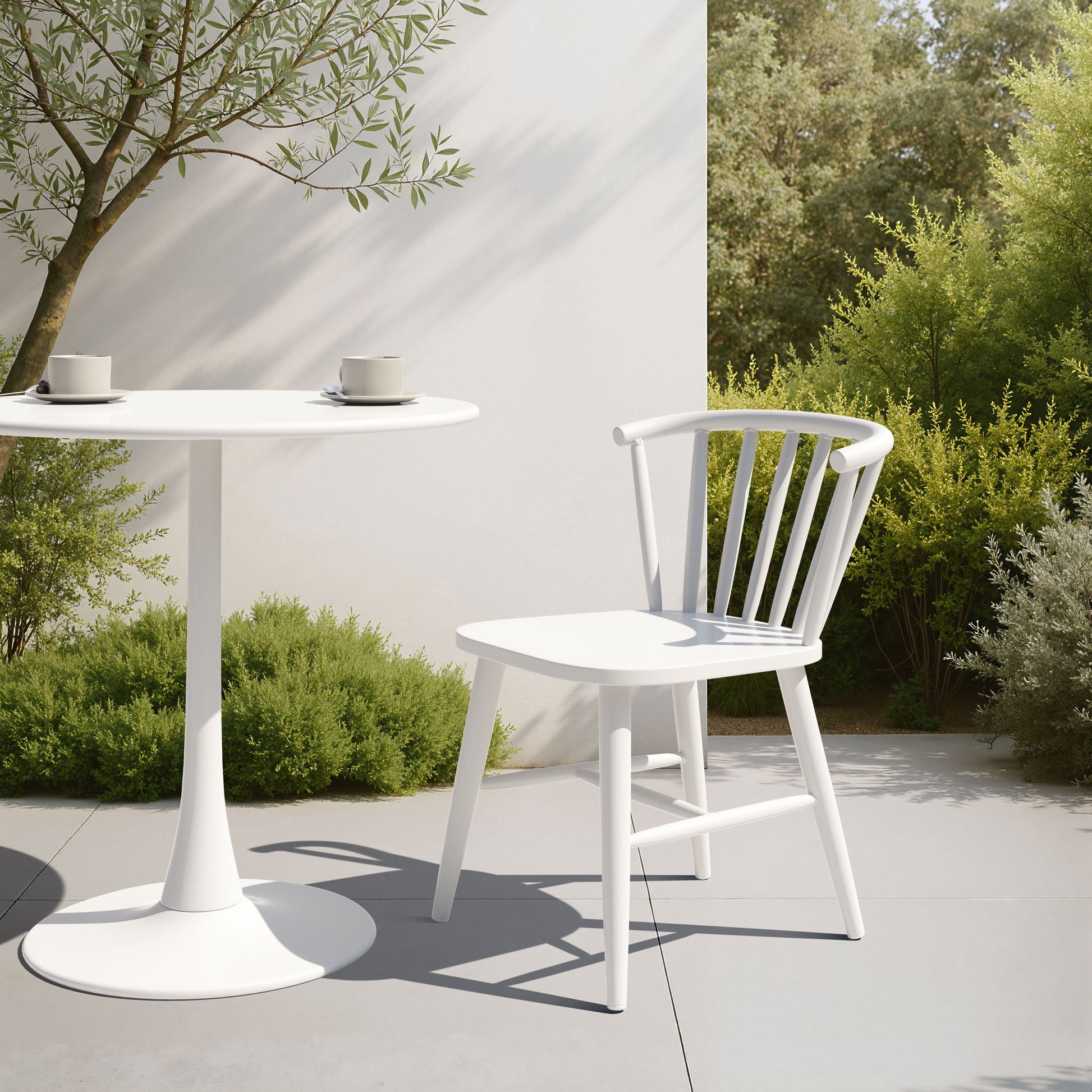 Shio White Outdoor Dining Chair - Ornate Home