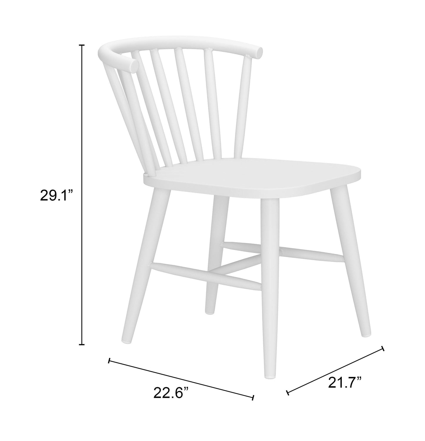 Shio White Outdoor Dining Chair - Ornate Home