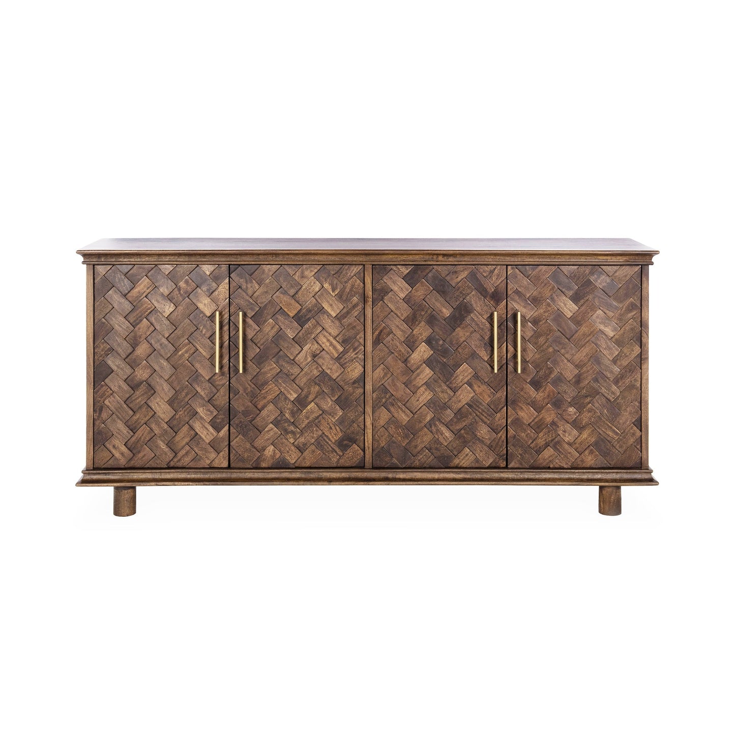 Shira Kona Brown 4 Door Buffet - Ornate Home