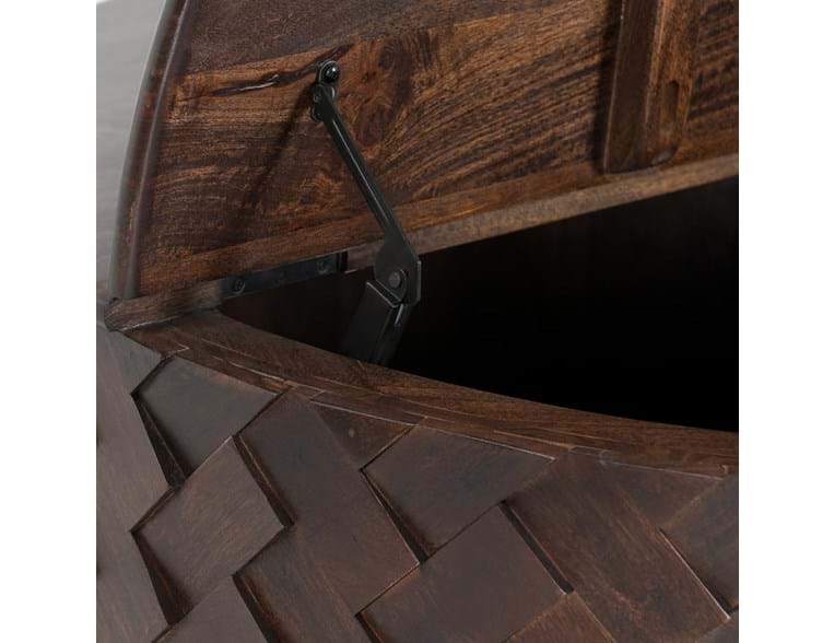 Shira Kona Brown Storage Coffee Table - Ornate Home