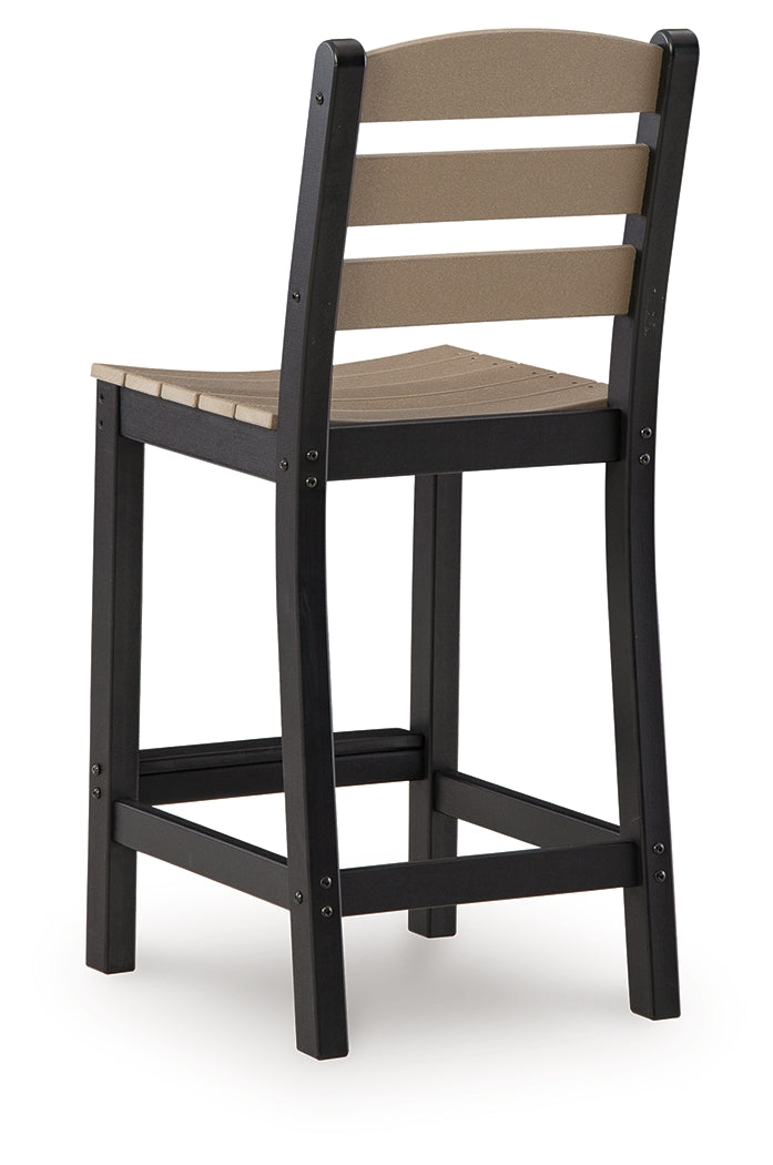Shoreline Beach Black/Beige Counter Table Set (Set of 3)- Viva Furn