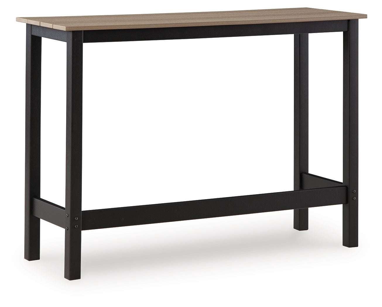 Shoreline Beach Black/Beige Counter Table Set (Set of 3)- Viva Furn