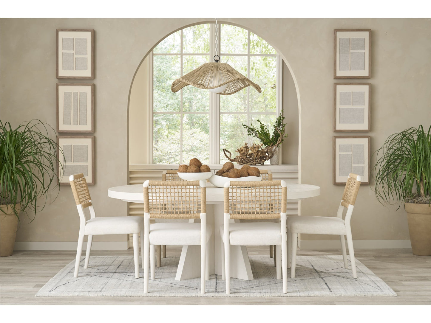 Shoreline Crypton Nomad Snow/White Pine Chair (Set of 2) - Ornate Home