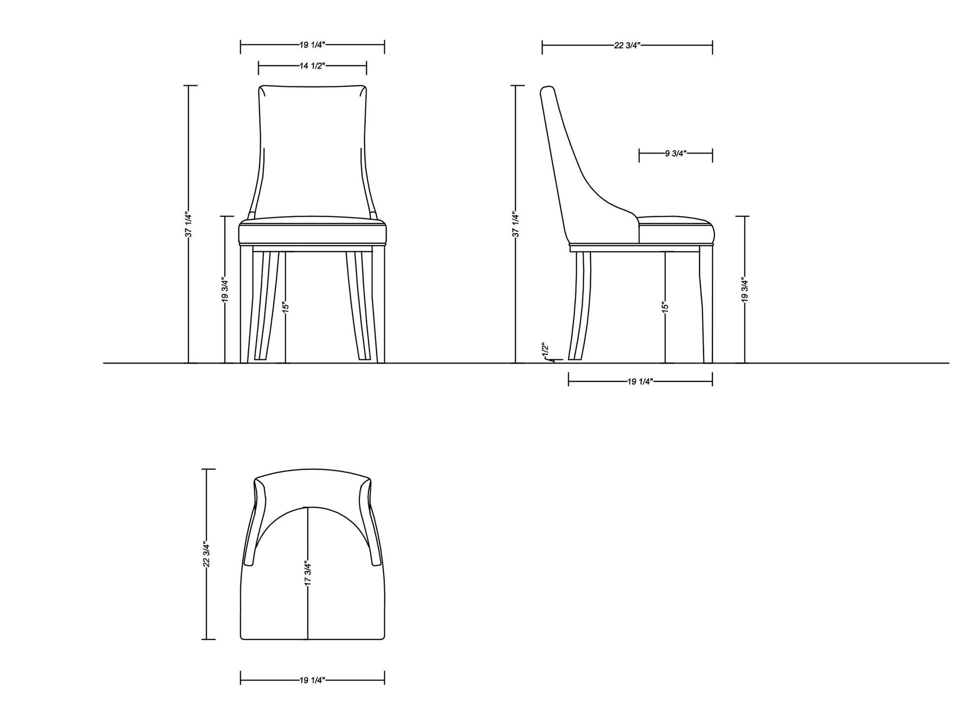 Shubert 6-Piece Faux Leather and Velvet Dining Chair Set in Light Grey - Ornate Home