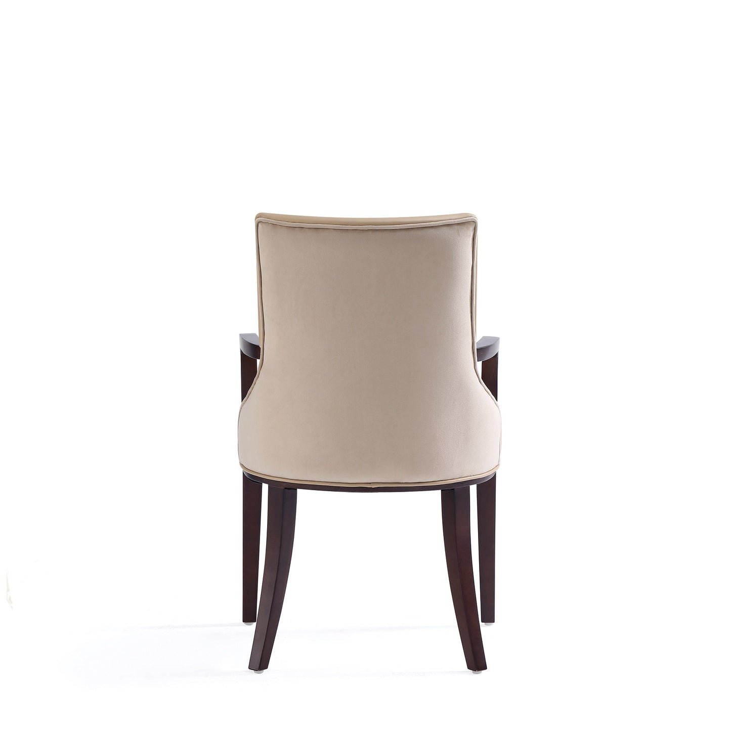 Shubert 8-Piece Faux Leather and Velvet Dining Chair Set in Tan - Ornate Home