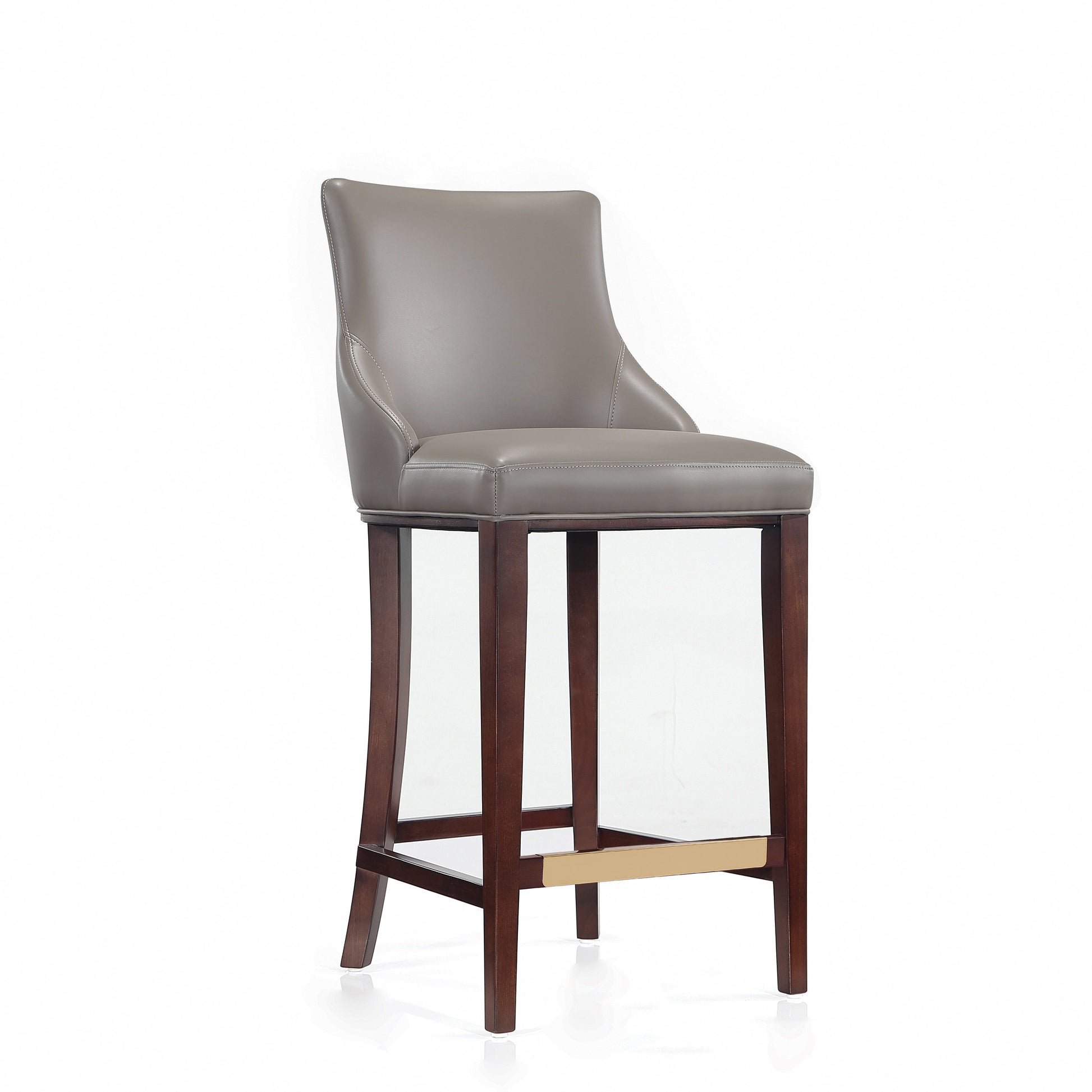 Shubert Barstool in Dark Taupe (set of 3) - Ornate Home