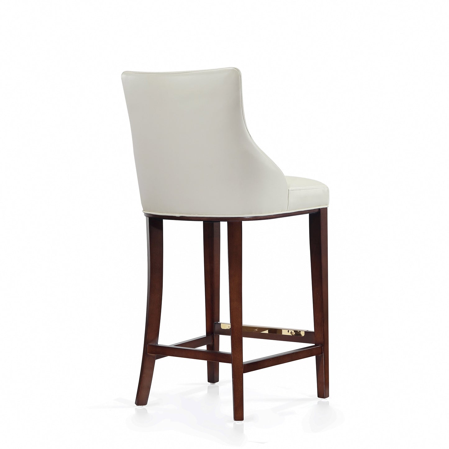 Shubert Barstool in Ivory (set of 3) - Ornate Home