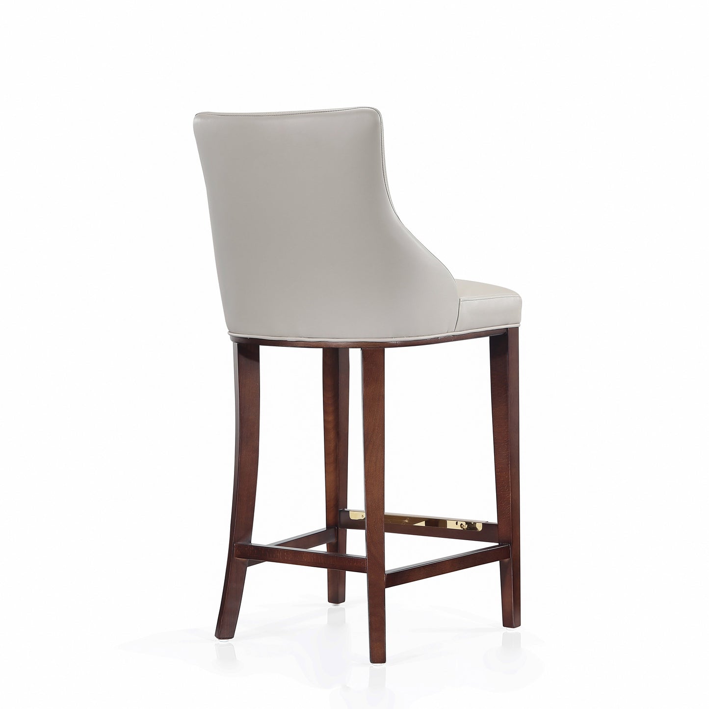 Shubert Barstool in Light Grey (set of 2) - Ornate Home